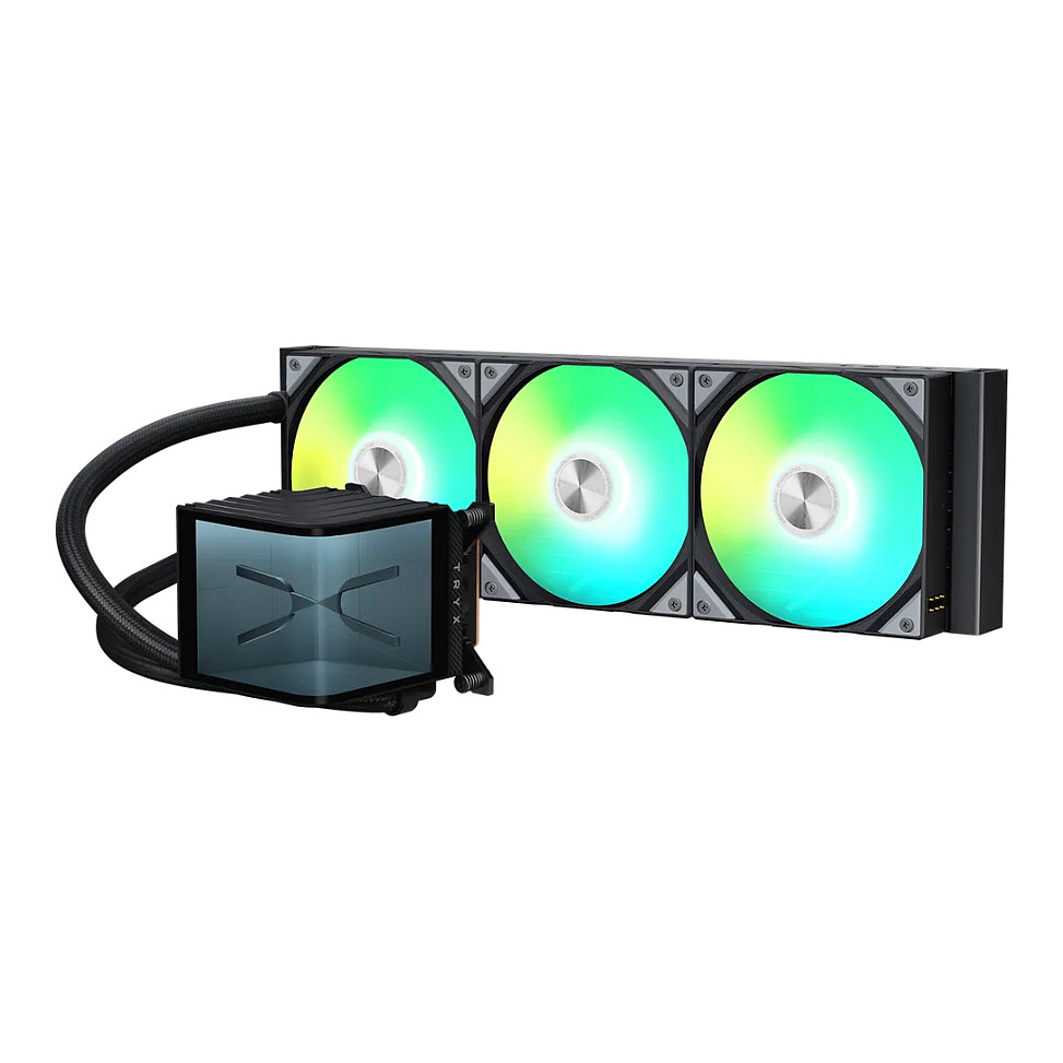 K TRYX PANORAMA 360 ARGB AiO Water Cooling, 3D-AMOLED-Display - 360mm, black