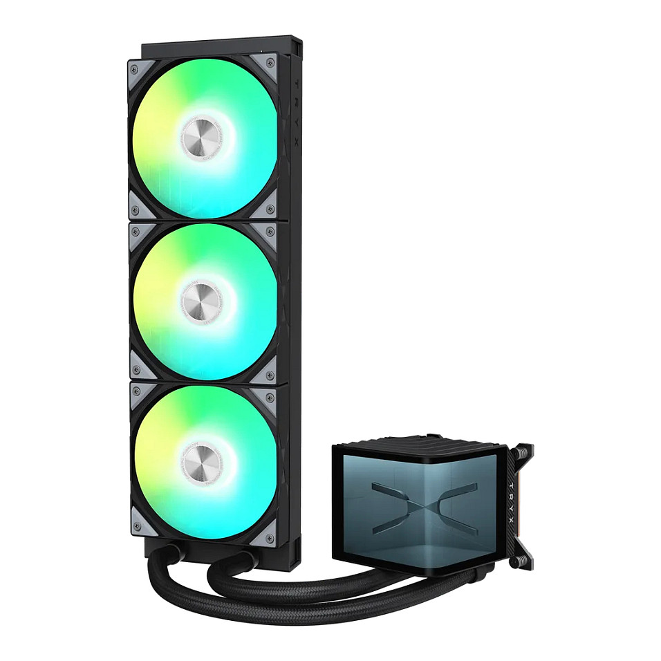 K TRYX PANORAMA 360 ARGB AiO Water Cooling, 3D-AMOLED-Display - 360mm, black