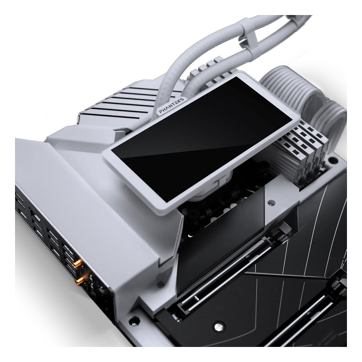 K PHANTEKS Glacier One 360M25 LCD AiO-Water Cooling, 6-inch-Display - 360mm, white