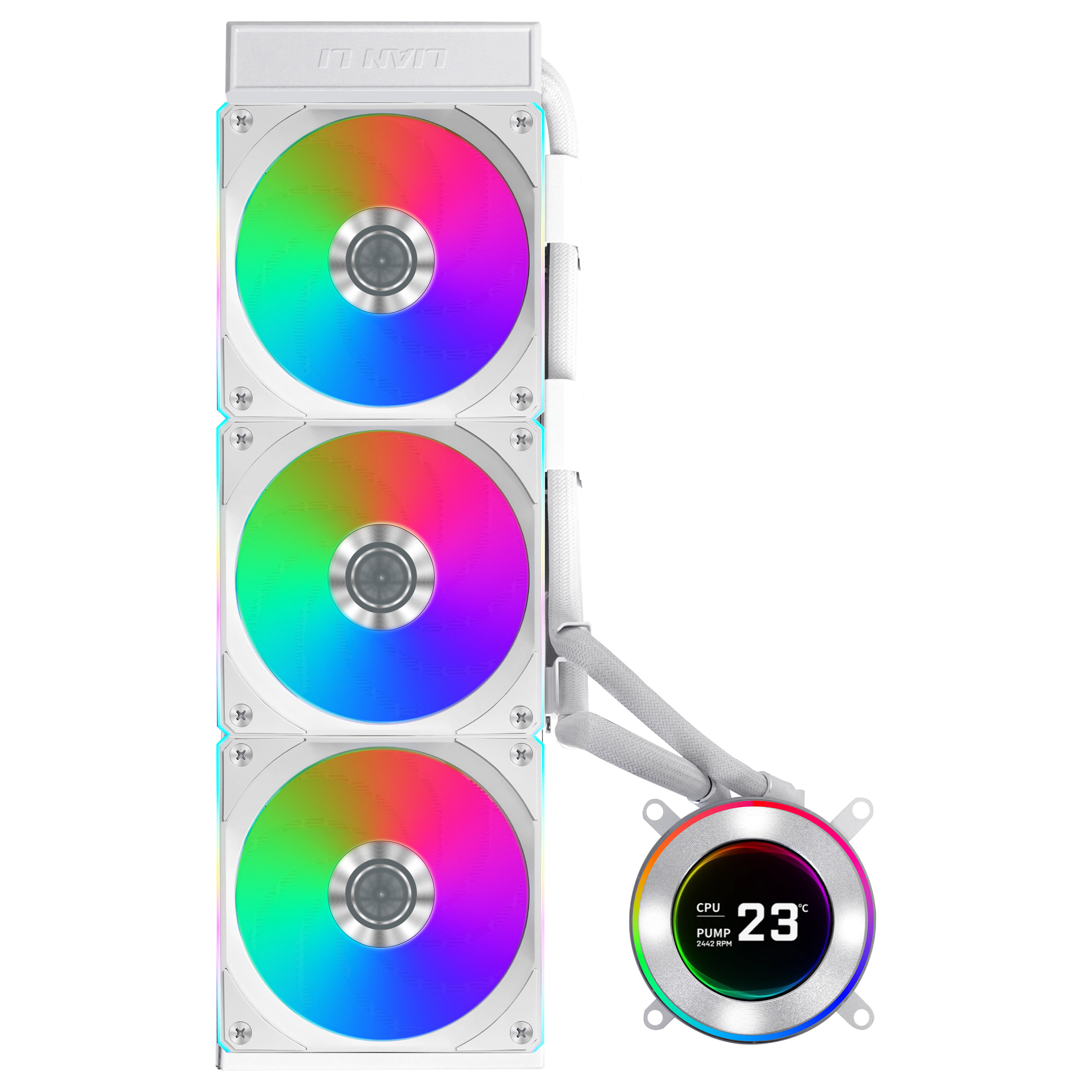 K Lian Li HYDROSHIFT II LCD-C 360CL white | AiO-Water Cooling