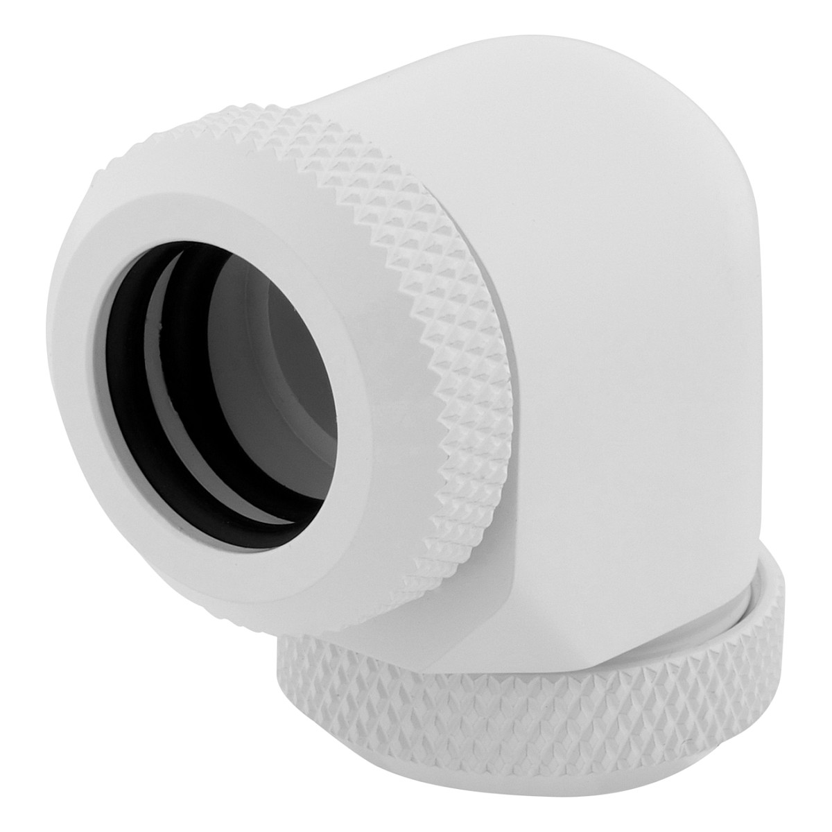 K Corsair Hydro X Series XF Hardline Adapter 90 degree 12mm AD to 12mm AD Hardtube - 2er Pack, white