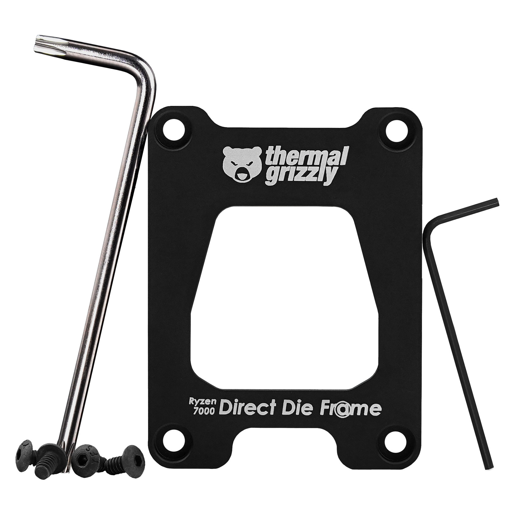 K Thermal Grizzly AMD Ryzen 7000 Direct Die Frame, Befestigung/Montage (black, fr AMD AM5)