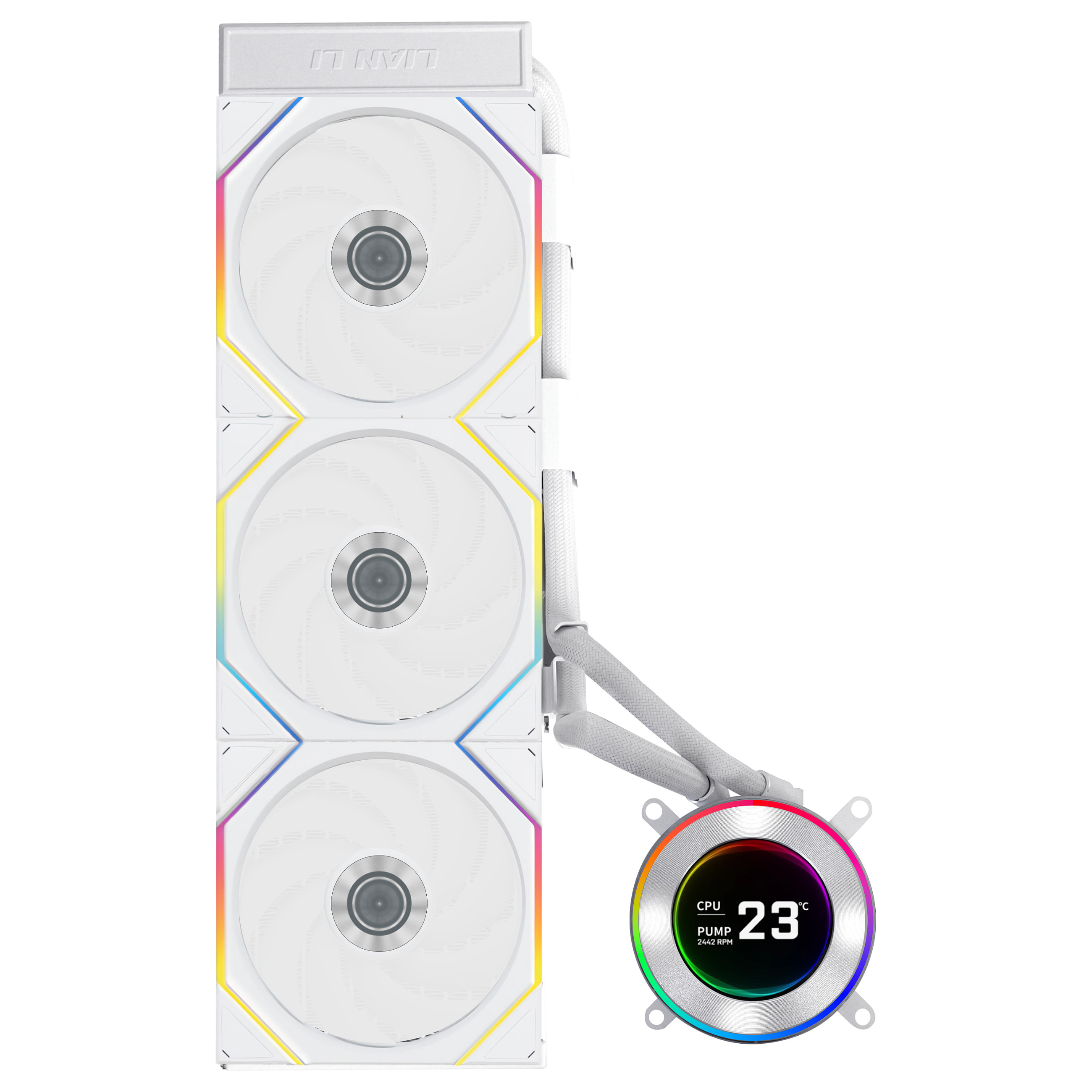 K Lian Li HYDROSHIFT II LCD-C 360TL white | AiO-Water Cooling