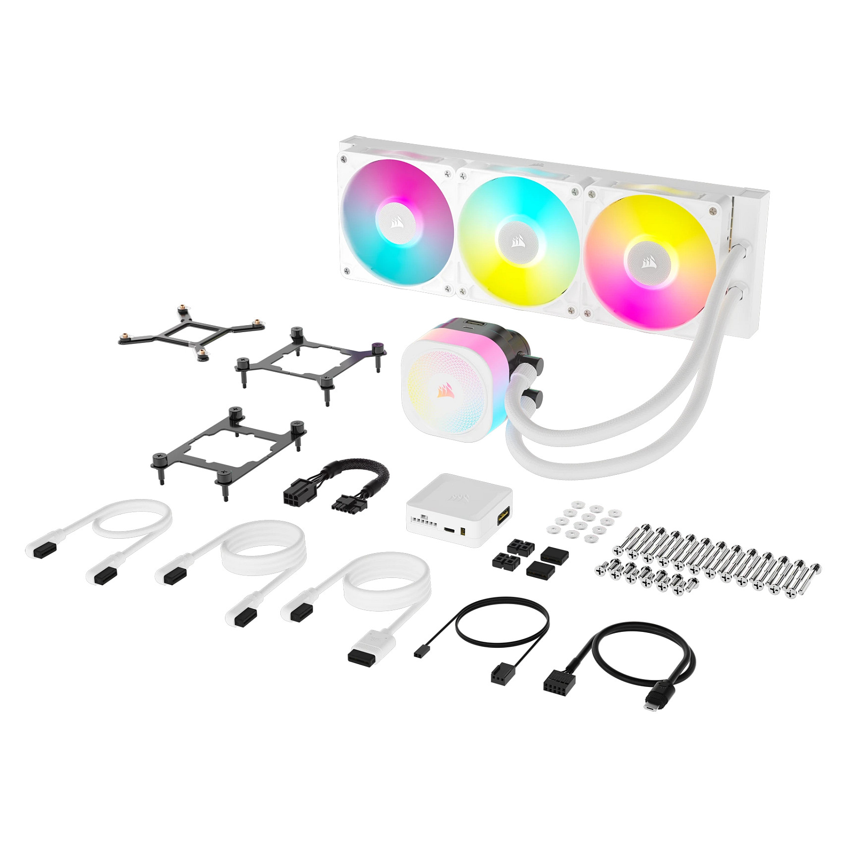 K CORSAIR iCUE LINK Titan 360 RX RGB white | AiO-Water Cooling