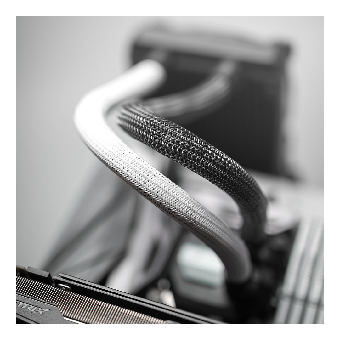 K CableMod AIO Sleeving Kit Series 1 for Corsair Hydro Gen 2 - white