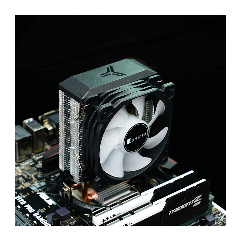 K Jonsbo CR-1200E CPU-Cooler, RGB - 92mm
