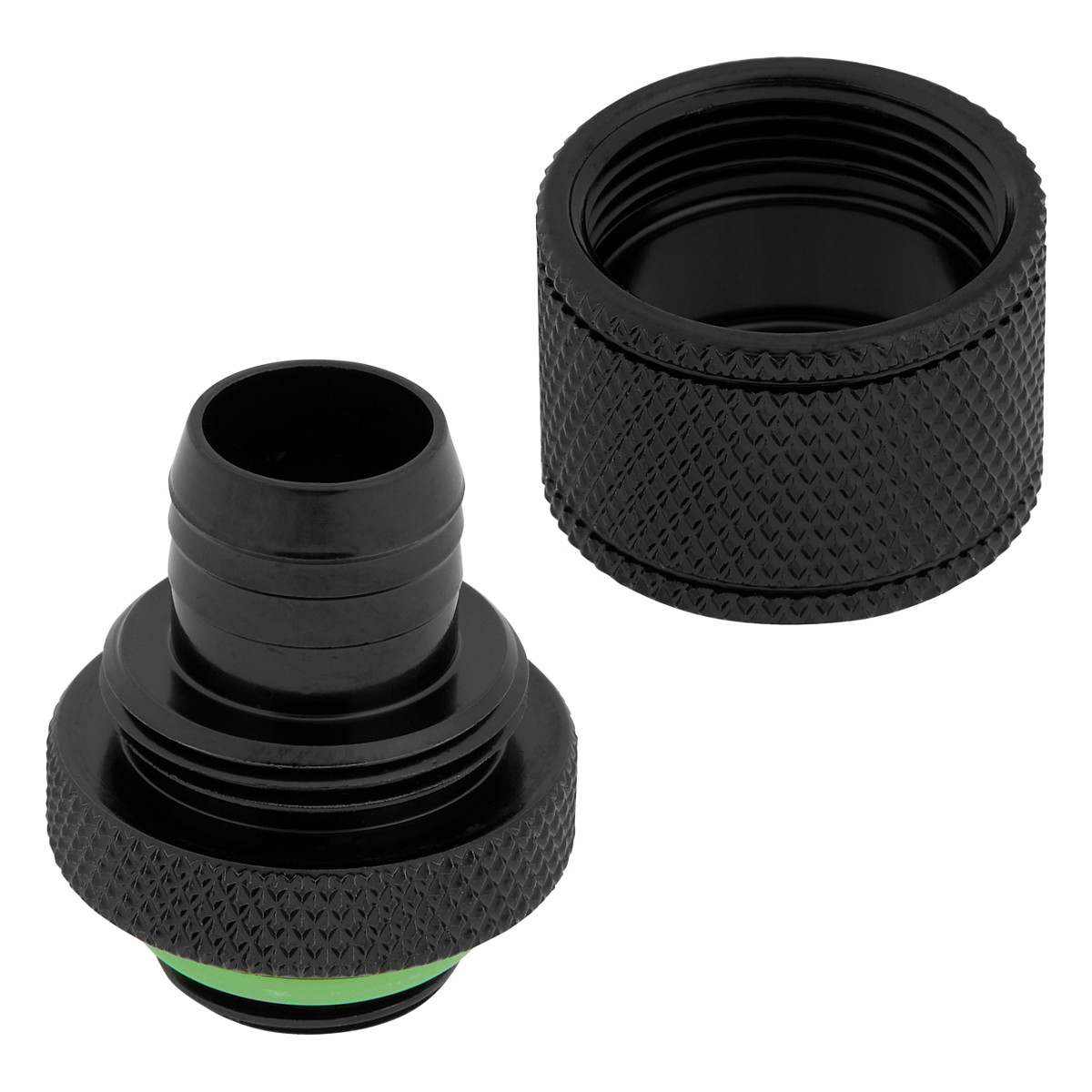 K Corsair Hydro X Series XF Connector gerade G1/4 inch AG to 13/10mm - 4er Pack, black