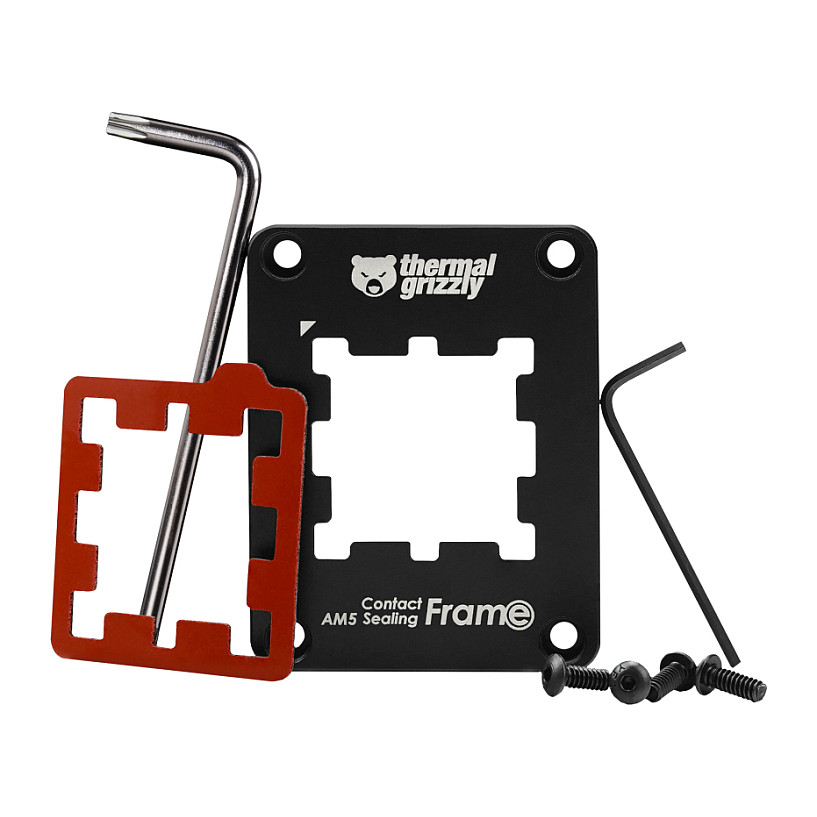 K Thermal Grizzly Contact Sealing Frame AM5 (black, AMD-CPUs with Socket AM5)