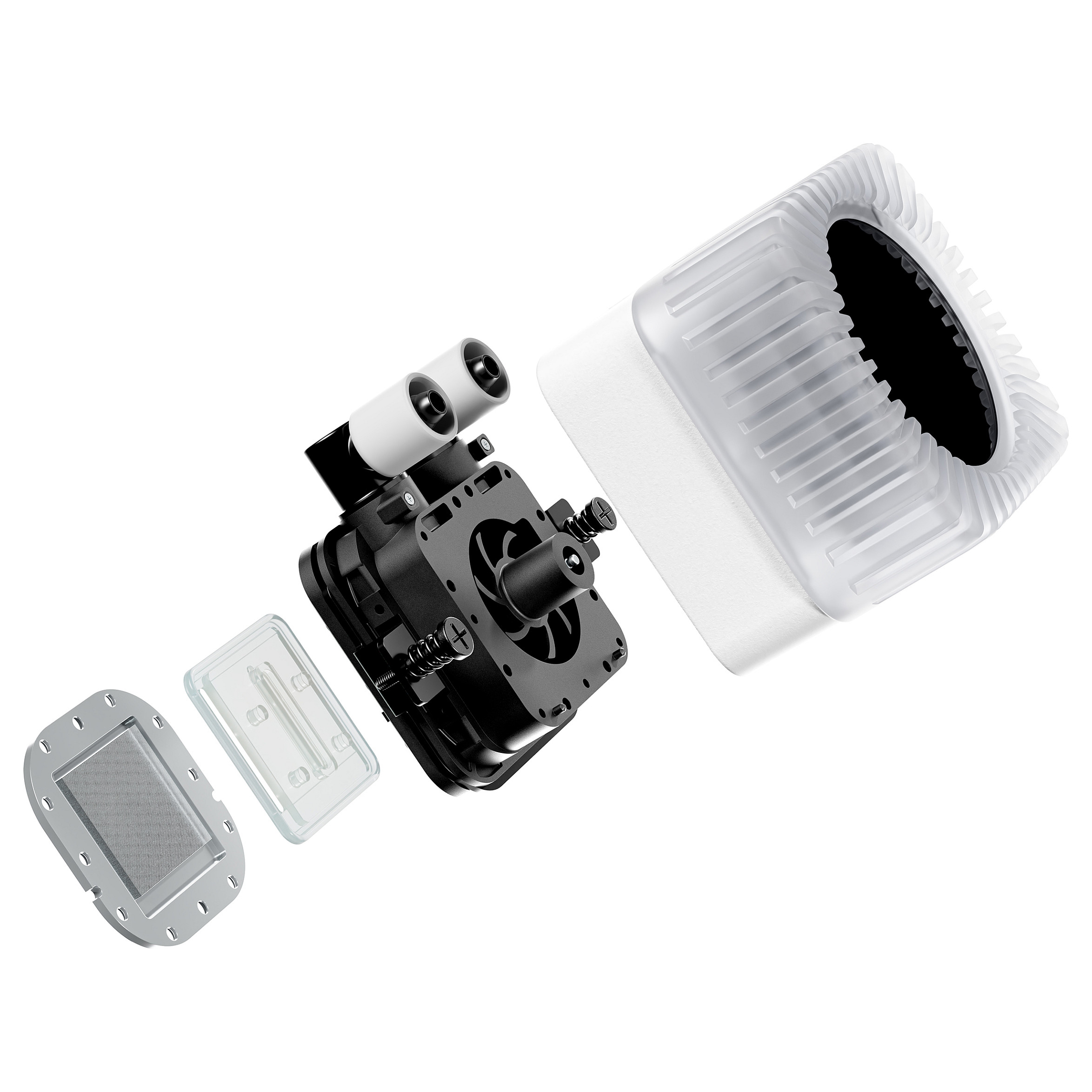 K be quiet! Light LOOP IO LCD 360 mm White Water Cooling for Intel/AMD