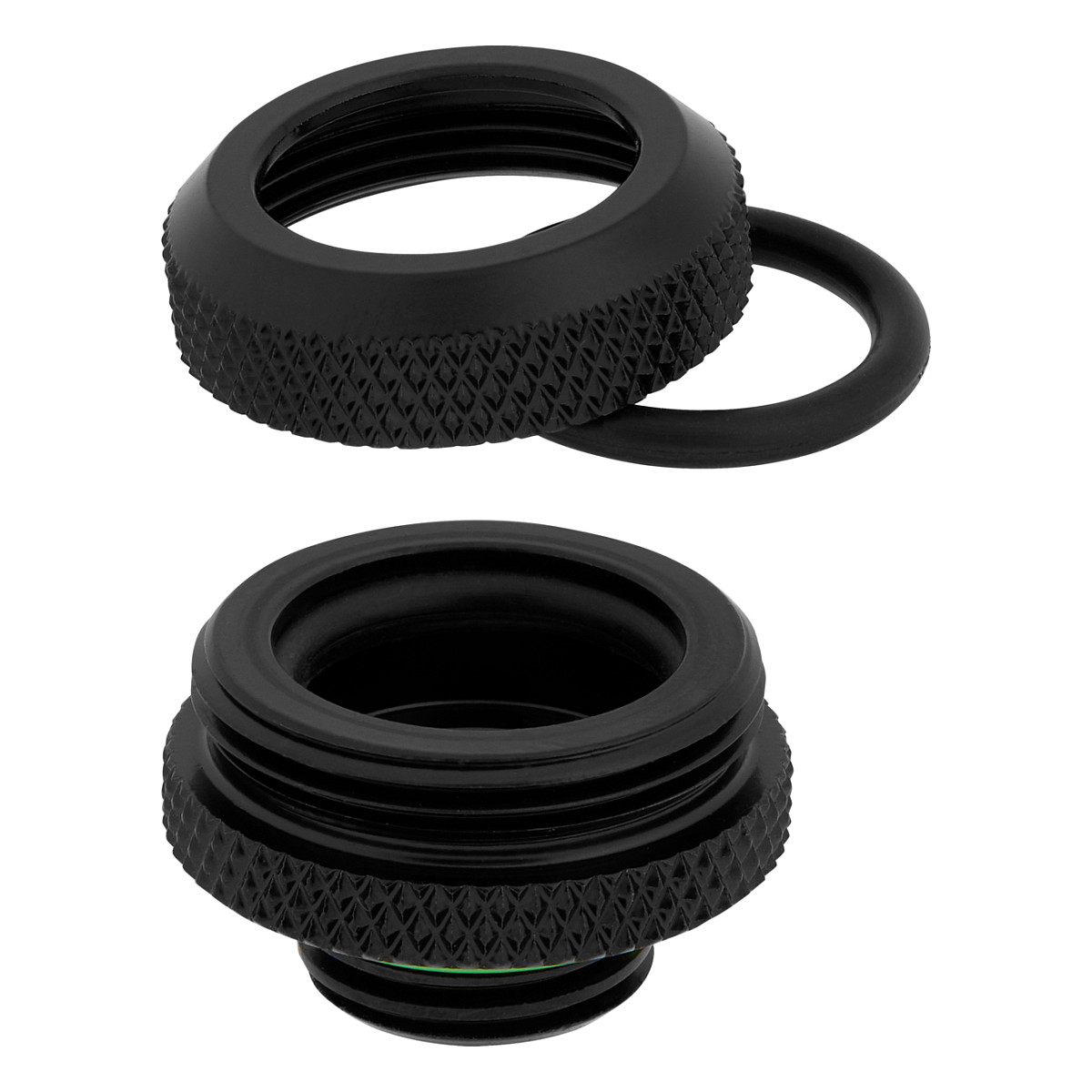 K Corsair Hydro X Series XF Hardline Connector gerade G1/4 inch AG to 14mm AD Hardtube - 4er-Pack, black
