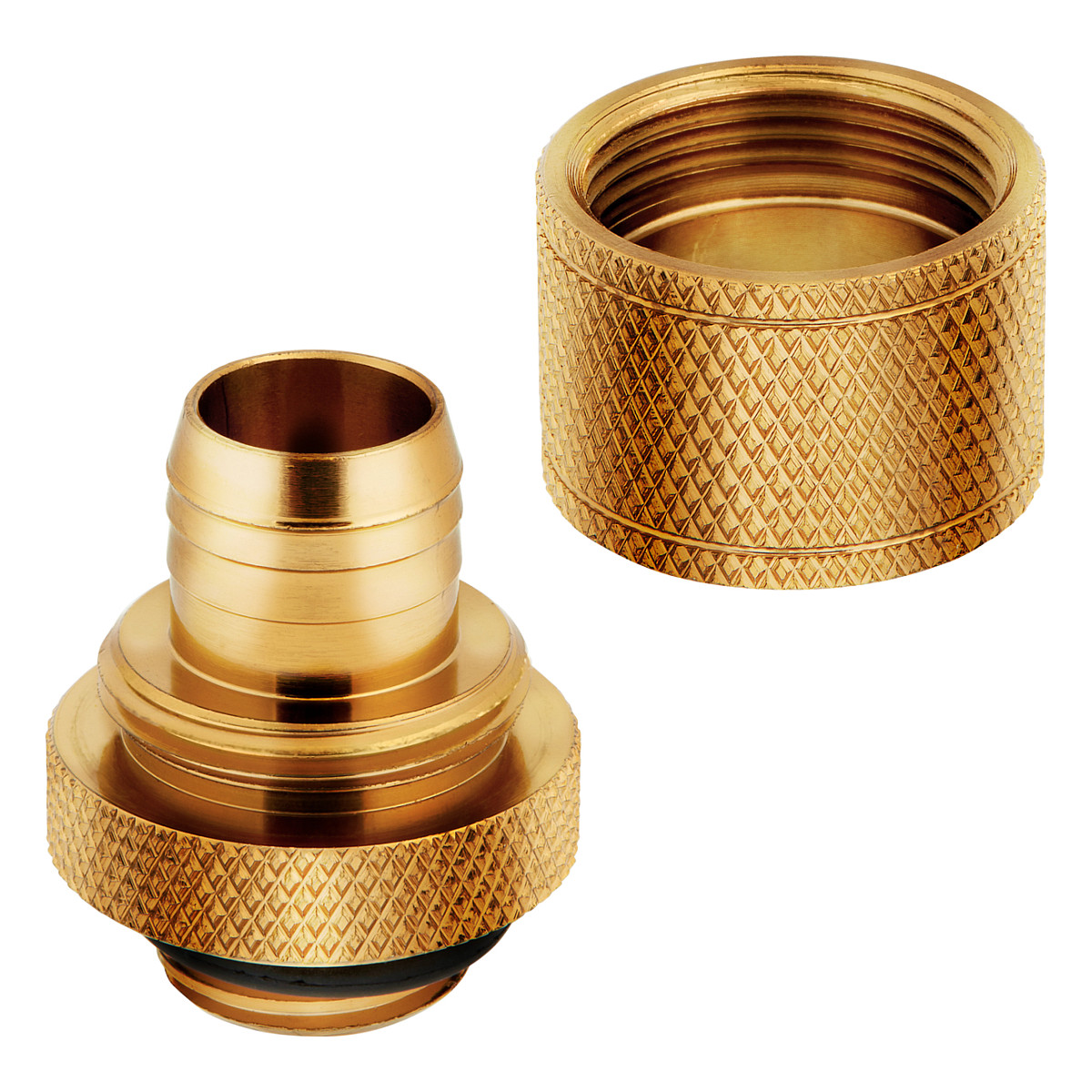 K Corsair Hydro X Series XF Compression G1/4 13/10 Fittings Four Pack - gold