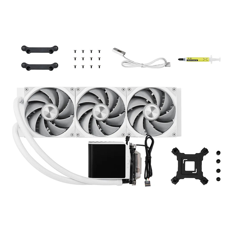 K TRYX PANORAMA 360 AiO Water Cooling, 3D-AMOLED-Display - 360mm, white
