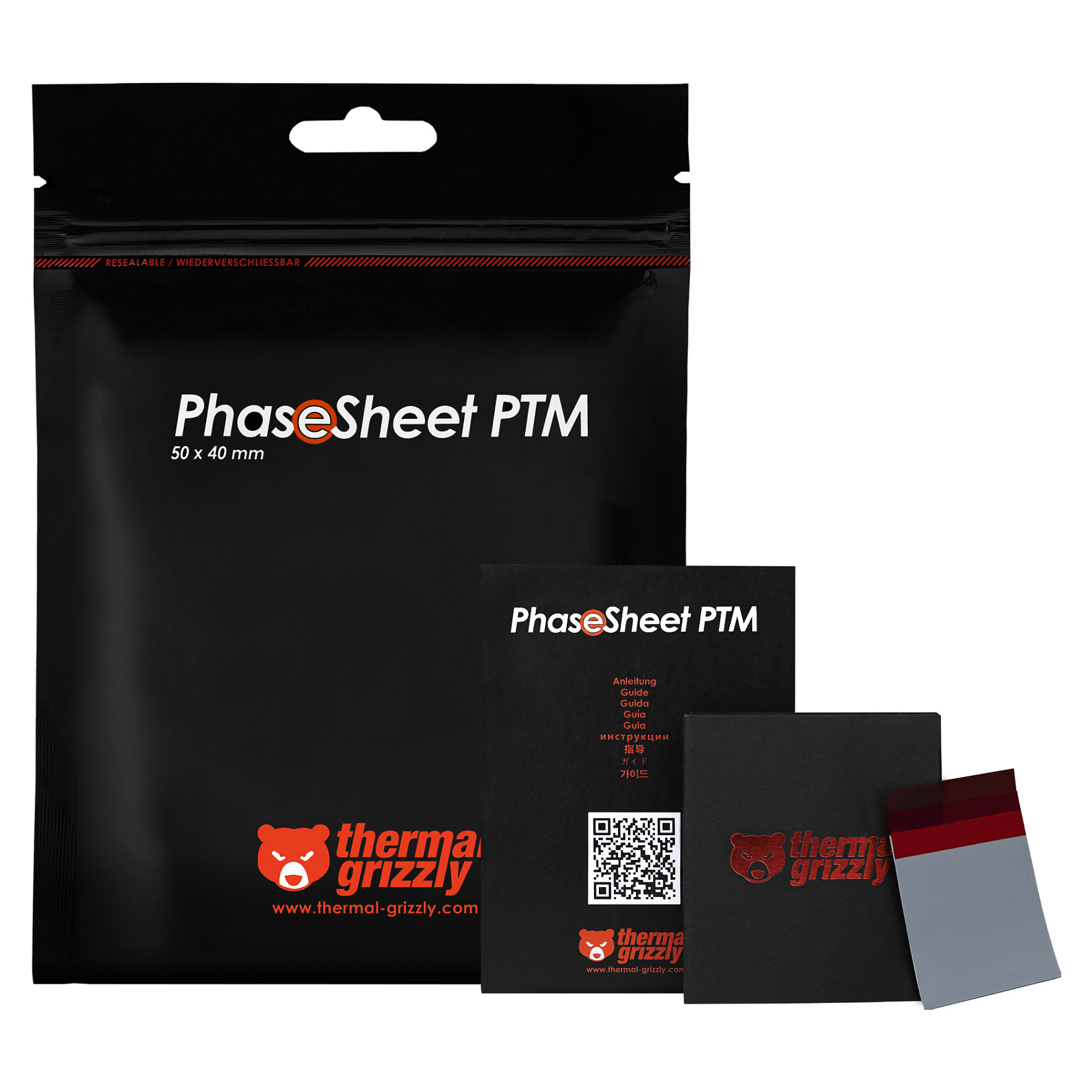 K Thermal Grizzly PhaseSheet PTM 50 x 40 mm (gray)