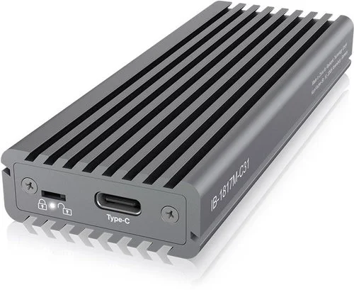ICY BOX IB-1817M-C31 Externes USB-C 3.1 Gehäuse für M.2 NVMe SSD Aluminium