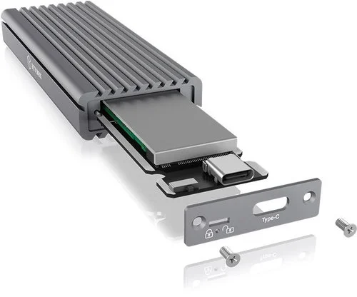ICY BOX IB-1817M-C31 Externes USB-C 3.1 Gehäuse für M.2 NVMe SSD Aluminium