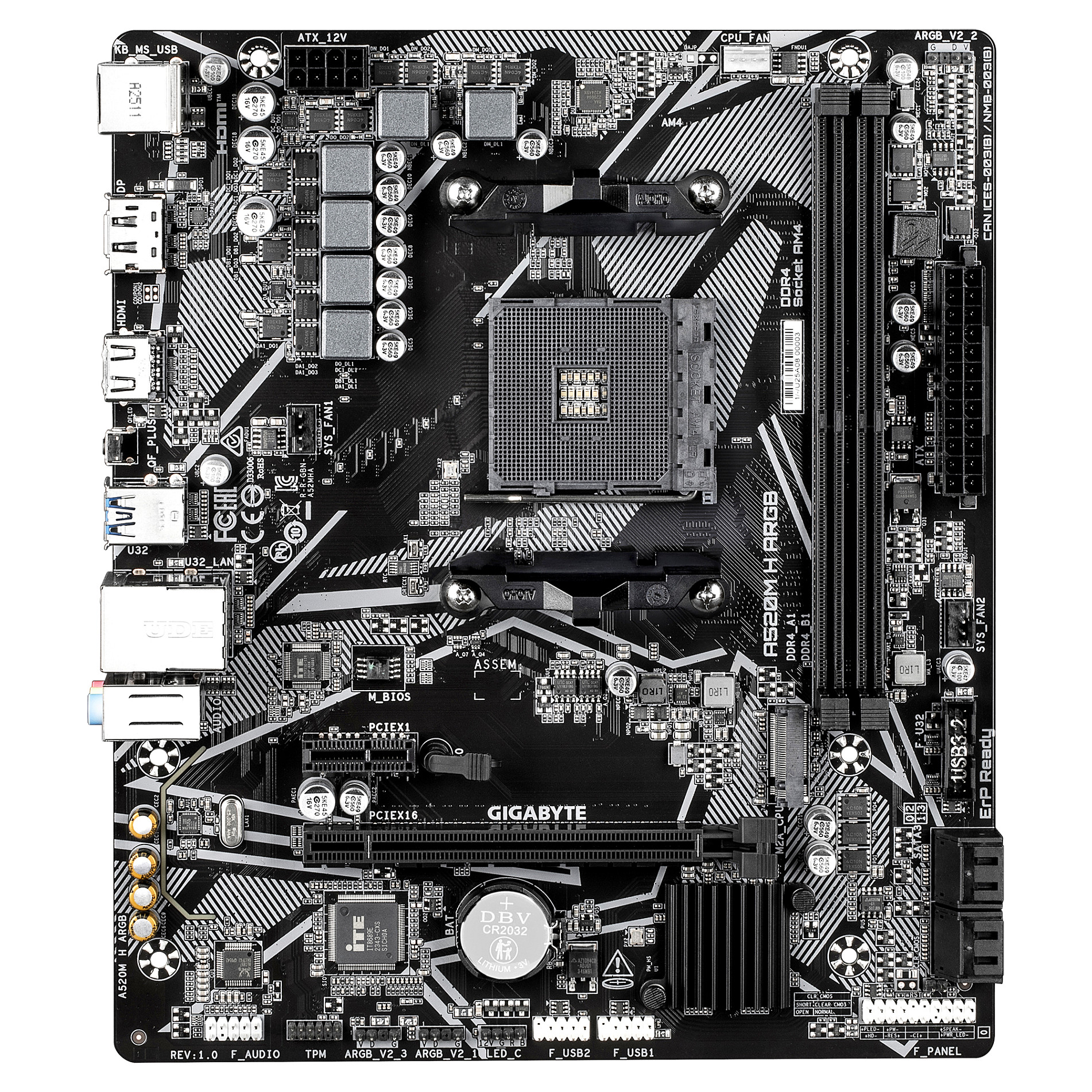 Gigabyte A520M H ARGB (A520,AM4,mATX,DDR4)