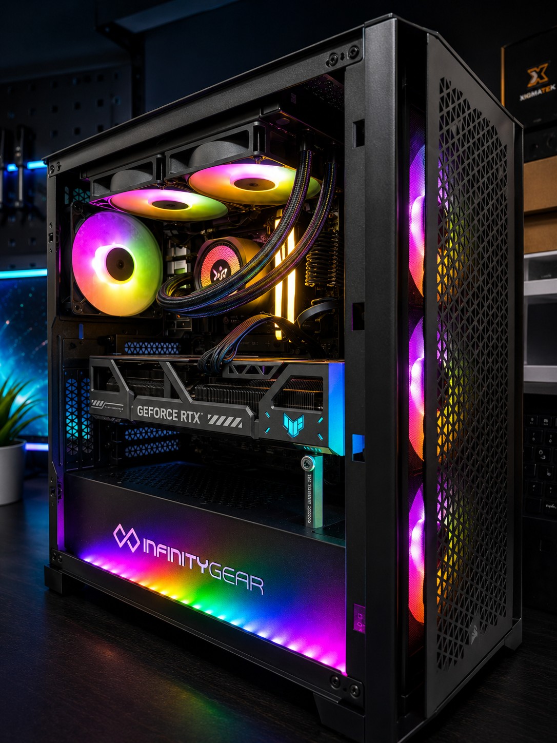 GAMING PC BUNDLE, RYZEN 7 9800X3D / RTX 5080 16GB + AOC 34" MONITOR