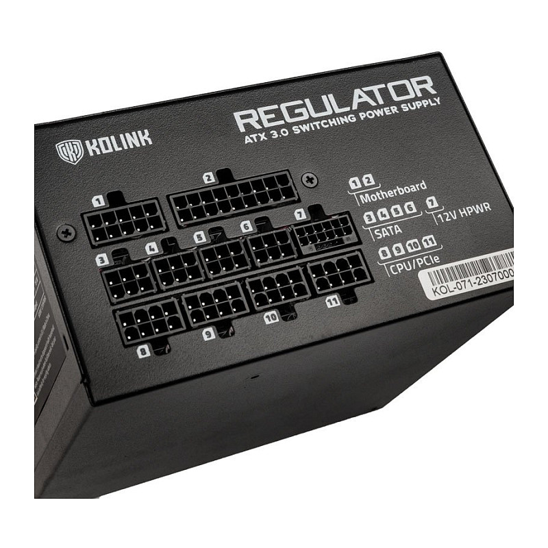 Kolink Regulator 80 PLUS Gold Power Supply, ATX 3.0, PCIe 5.0, modular - 750 Watt