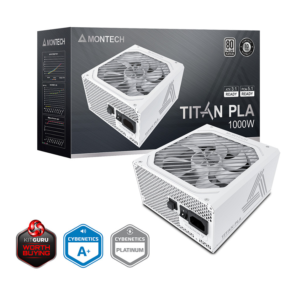 Titan PLA 1000W - 80 PLUS & Cybenetics Platinum modular PCIe 5.1 - 1000 (TITAN PLA 1000W)