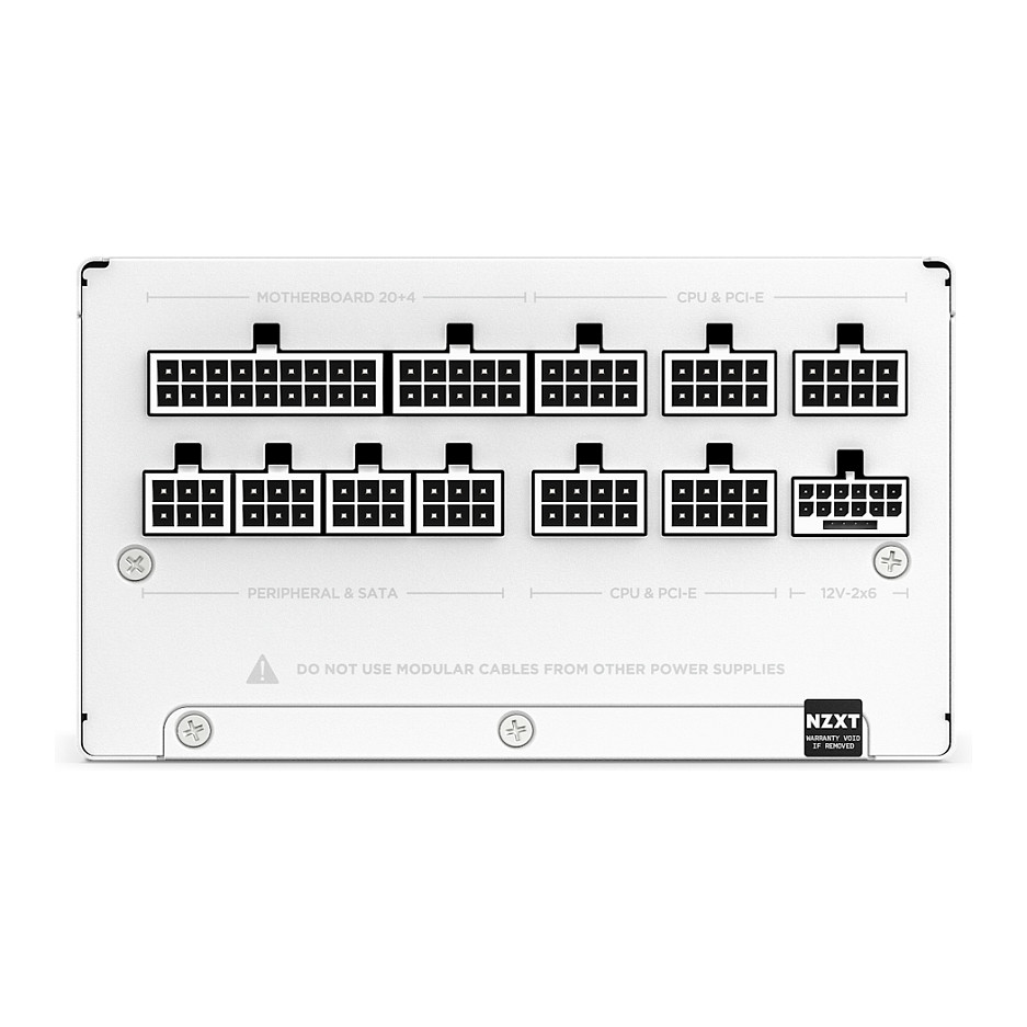 NZXT Power Supply 850W 80+ Gold C Series White C850 PA-8G2BW-EU