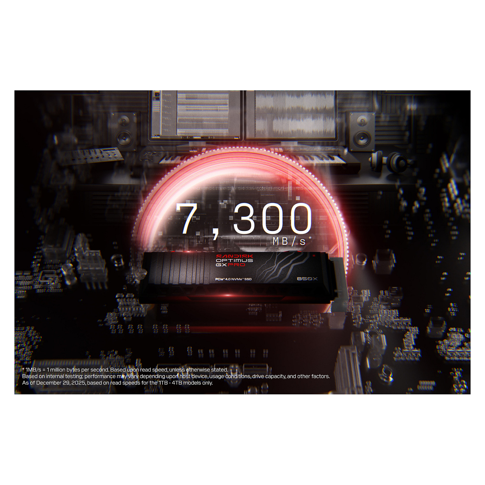 M.2 2TB Sandisk OPTIMUS GX PRO 850X NVMe Heatsink