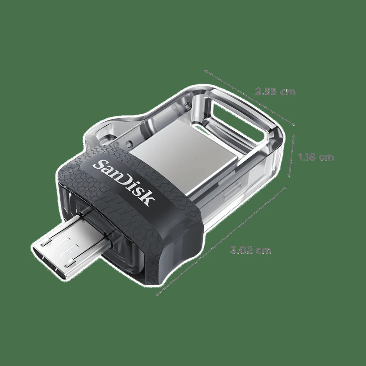 SANDISK Ultra Dual Drive m3.0 64GB USB&amp;MICRO FOR ANDROID Grey &amp; Silver