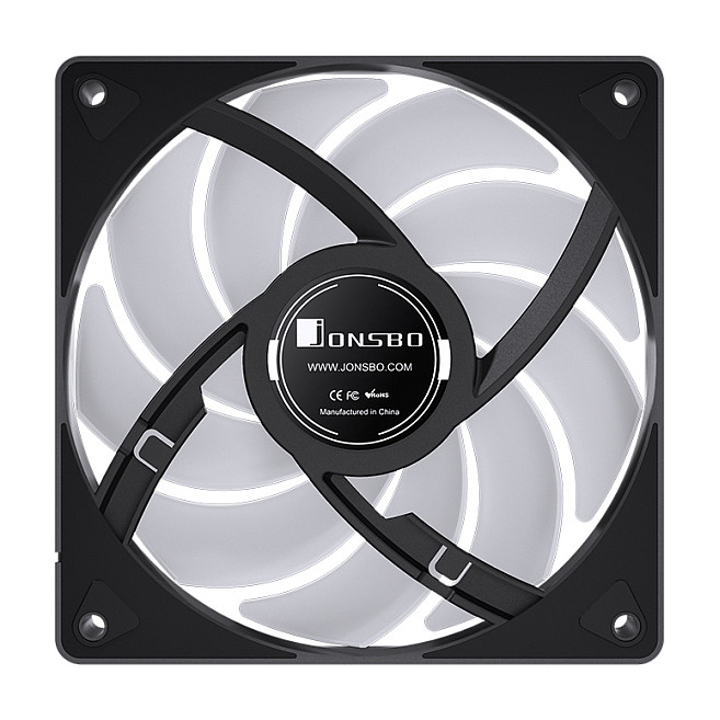 K Jonsbo CR-3000 CPU-Cooler Dual Tower, ARGB - 2x 120 mm, black