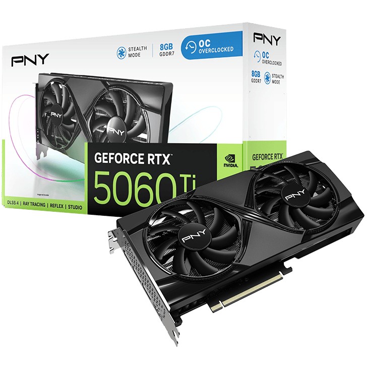 RTX 5060 TI 8GB PNY VERTO OC Dual Fan 8GB GDDR7