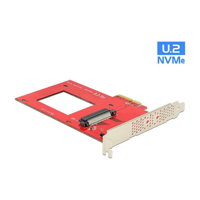 Delock PCI Express Card > 1 x internal U.2 NVMe - Speicher-Controller - 2.5" (6.4 cm)