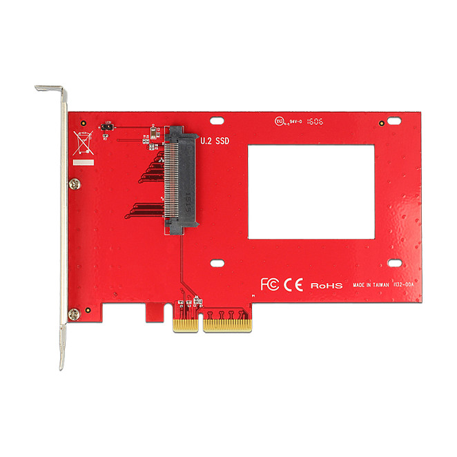 Delock PCI Express Card > 1 x internal U.2 NVMe - Speicher-Controller - 2.5" (6.4 cm)