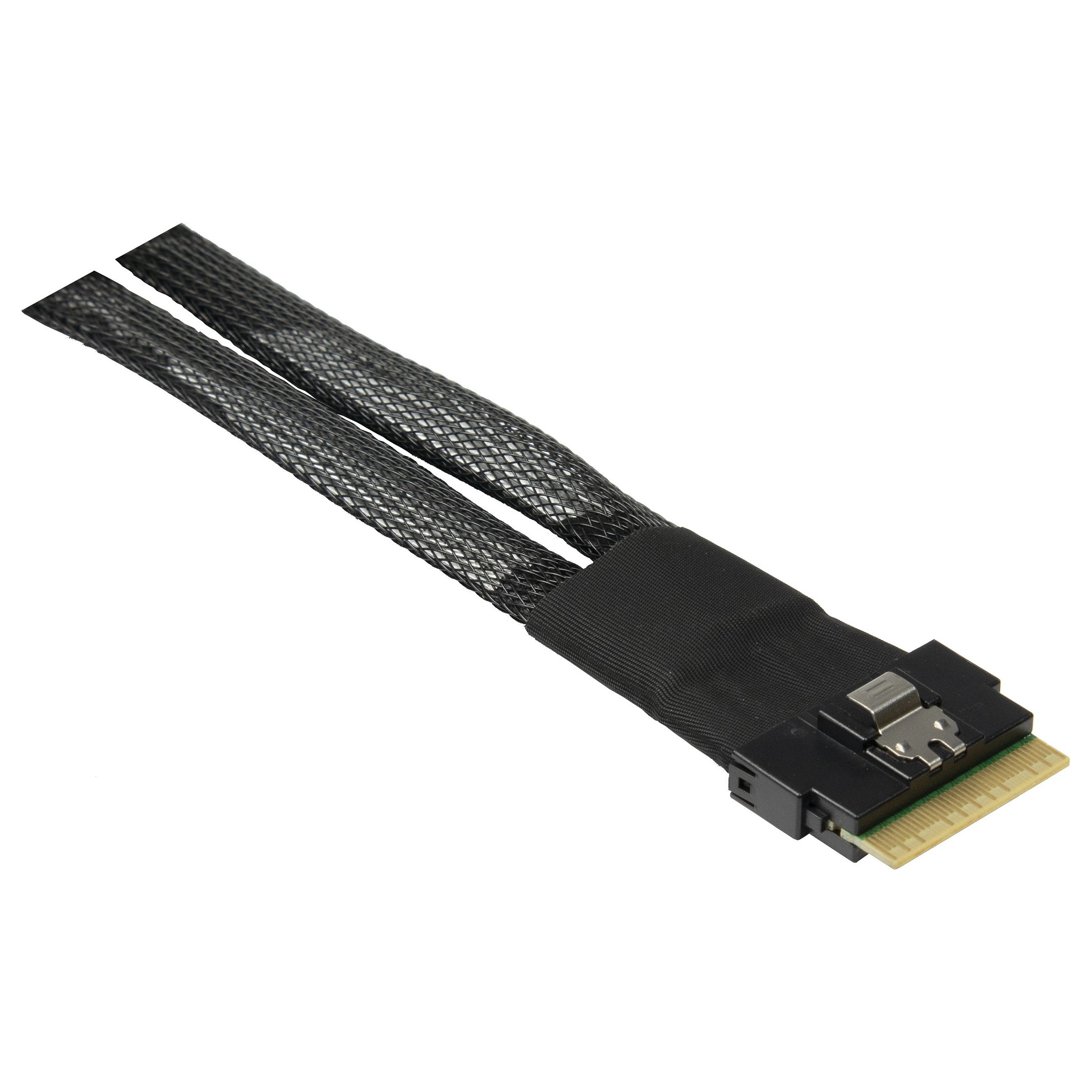 Inter-Tech SFF-8654 8i > 2x SFF-8643 0,75m Cable