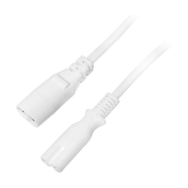 Logilink Power Cable Extension, 2m, white
