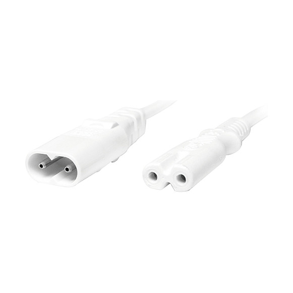 Logilink Power Cable Extension, 2m, white