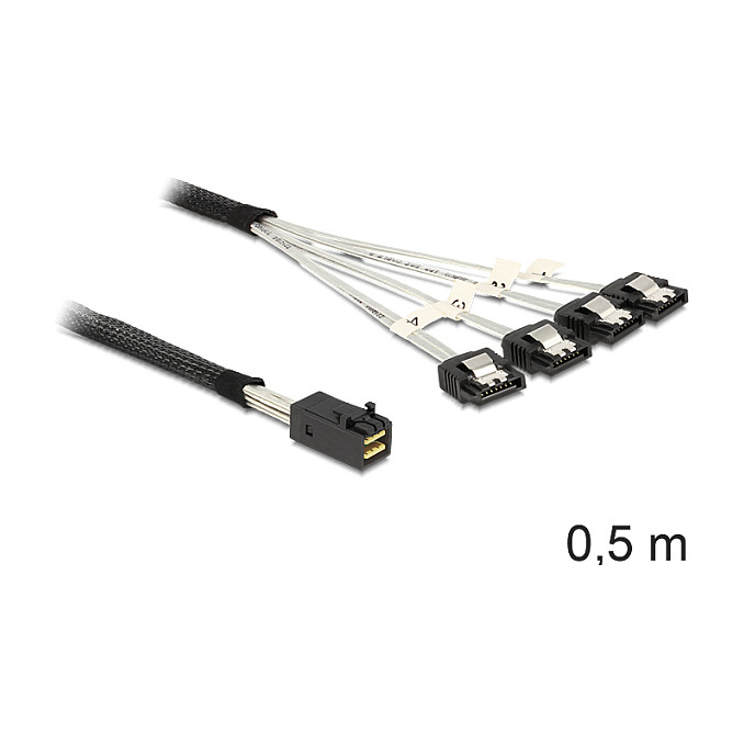 Delock Mini SAS HD SFF-8643 -> 4x SATA