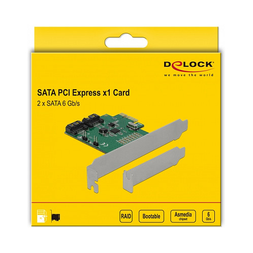 RAID SATA3 PCIe 2x internal Delock