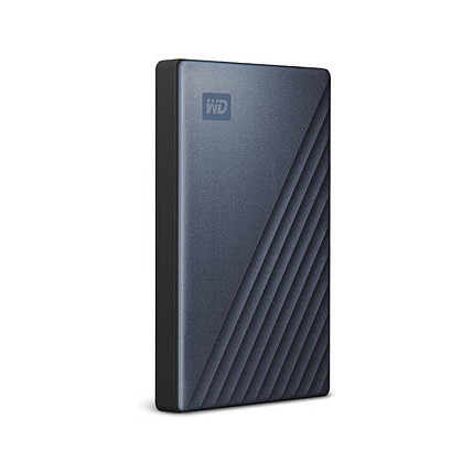 2,5" WD My Passport Ultra 2TB Blue USB-C/USB3.0 HDD 6,4cm 2,5Zoll Metal finish RTL portable external