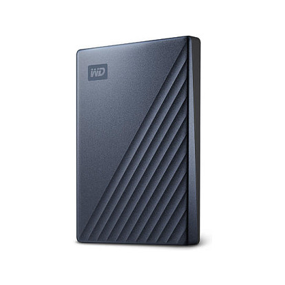 2,5" WD My Passport Ultra 2TB Blue USB-C/USB3.0 HDD 6,4cm 2,5Zoll Metal finish RTL portable external