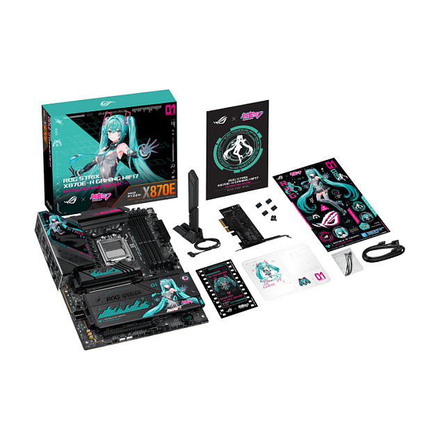 ASUS ROG STRIX X870E-H GAMING WIFI7 Hatsune Miku Edition ATX Motherboard AM5 HDMI/USB4
