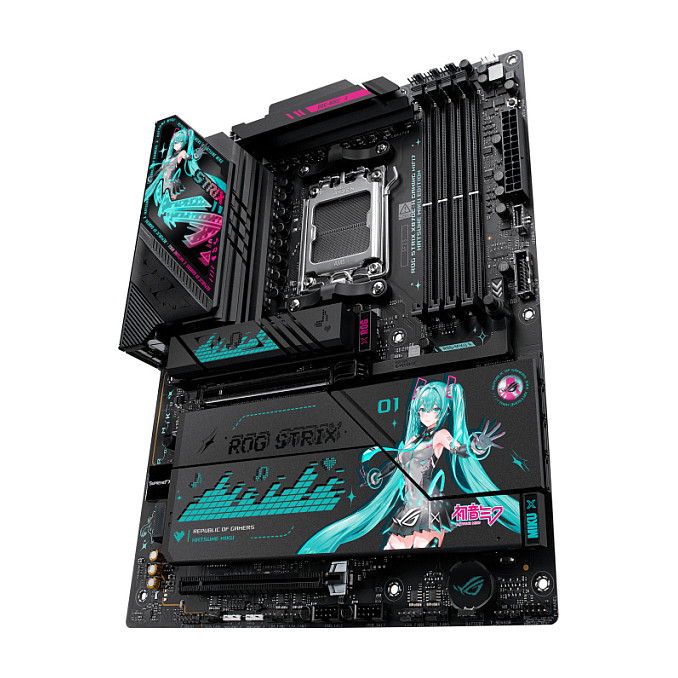 ASUS ROG STRIX X870E-H GAMING WIFI7 Hatsune Miku Edition ATX Motherboard AM5 HDMI/USB4