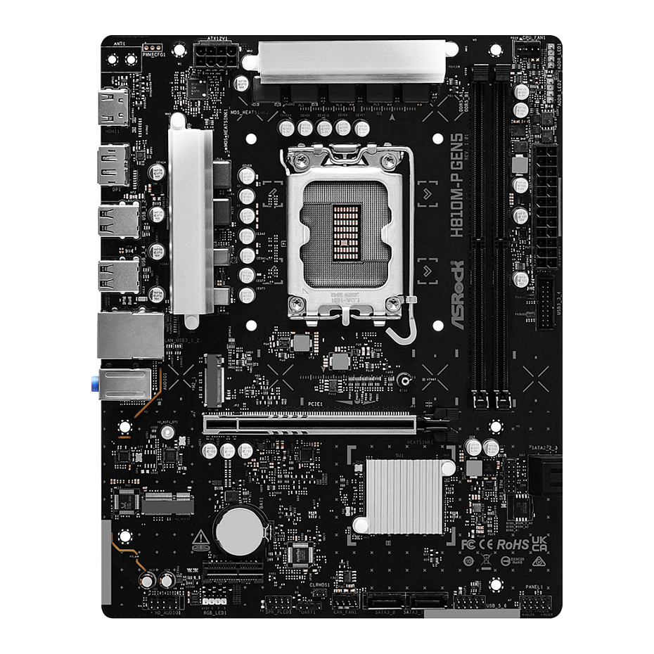 ASROCK H810M-P GEN5 DDR5 Intel S1851 90-MXBUE0-A0UAYZ retail