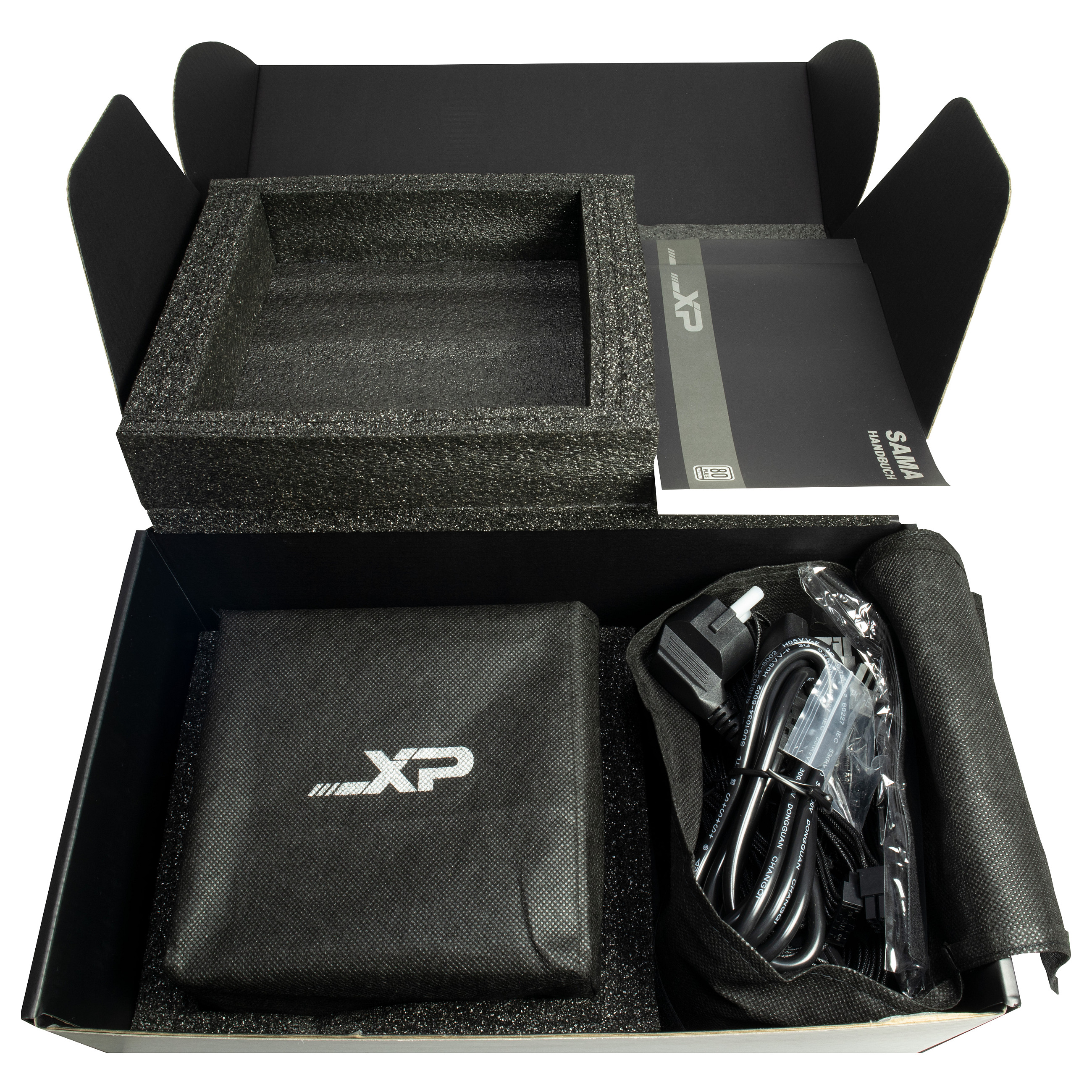 850W Inter-Tech SAMA XPH-850A (1x 12 Pin High Power GPU, 3x PCIe, Cable Management, 850 Watt)