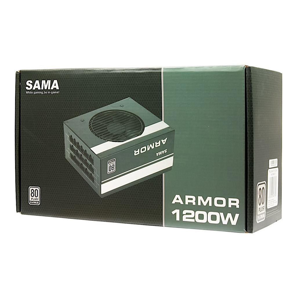 1200W Inter-Tech Sama FTX-1200-A Armor Power Supply ATX 2.4 120 mm