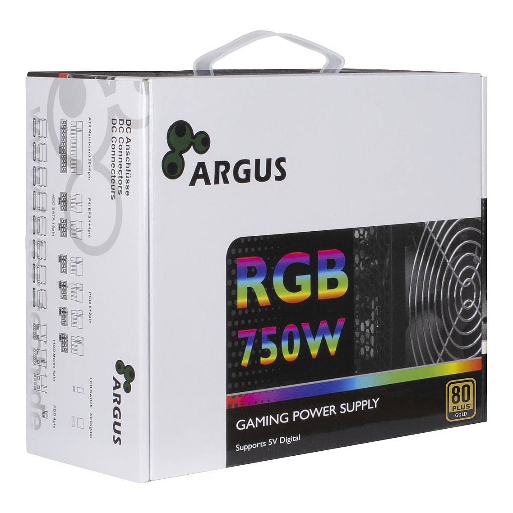 750W Inter-Tech Argus RGB-750W CM II 80+ Gold