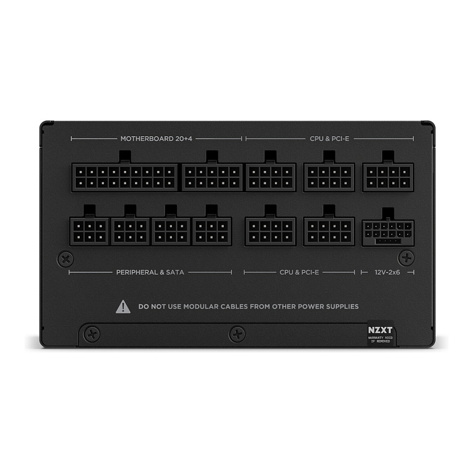 1000W NZXT C1000 Power Supply 80+ Gold Black ATX3.1 PA-0G2BB-E