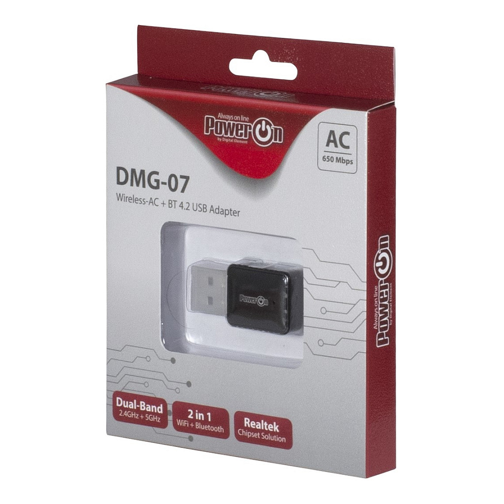 PowerOn DMG-07 WiFi/Bluetooth USB Adapter