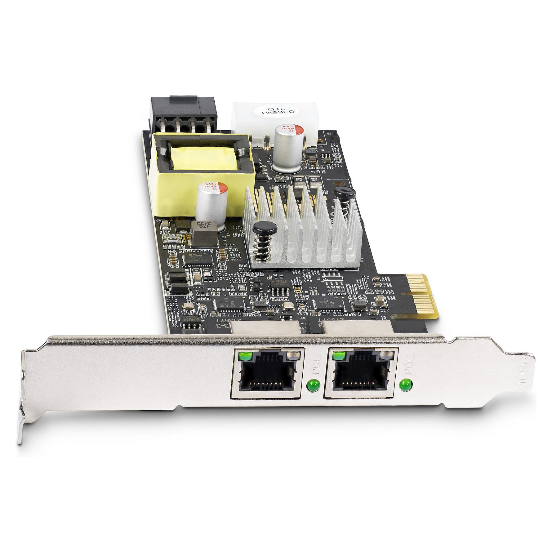 STARTECH.COM 2-Port 2.5Gbps NBASE-T PoE Network Card Dual Intel I225-V 802.3af/at PoE+ Multi-Gigabit NIC Windows/Linux