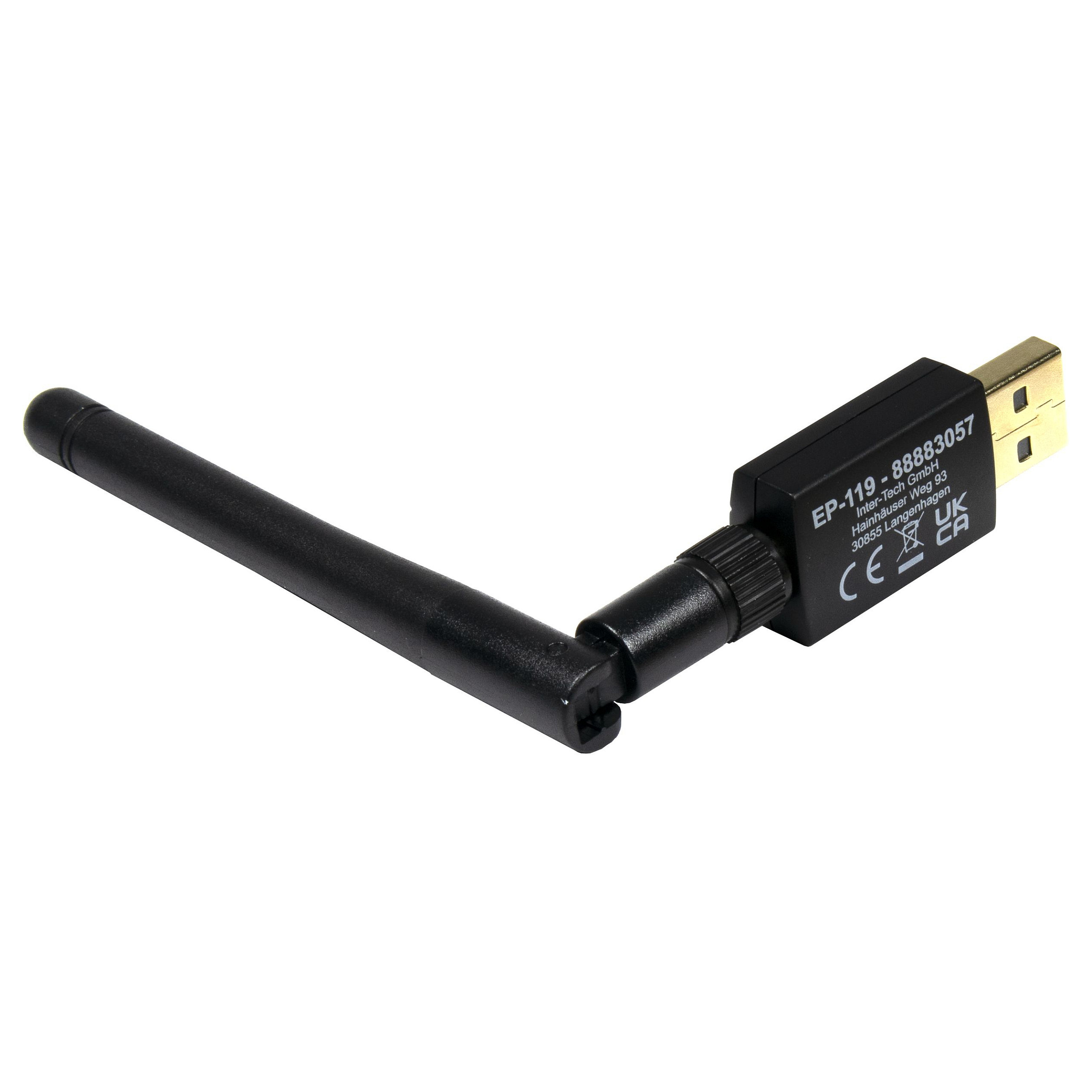 Inter-Tech Wi-Fi 5 USB Adapter Argus EP-119, Bluetooth 4.2