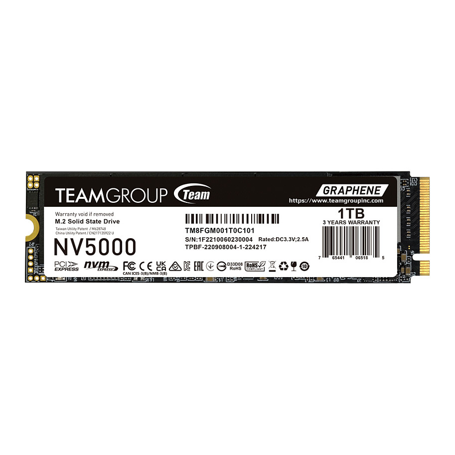 M.2 Teamgroup 1TB NV5000 TM8FGM001T0C101 PCIe M.2 PCIe 4.0 x4