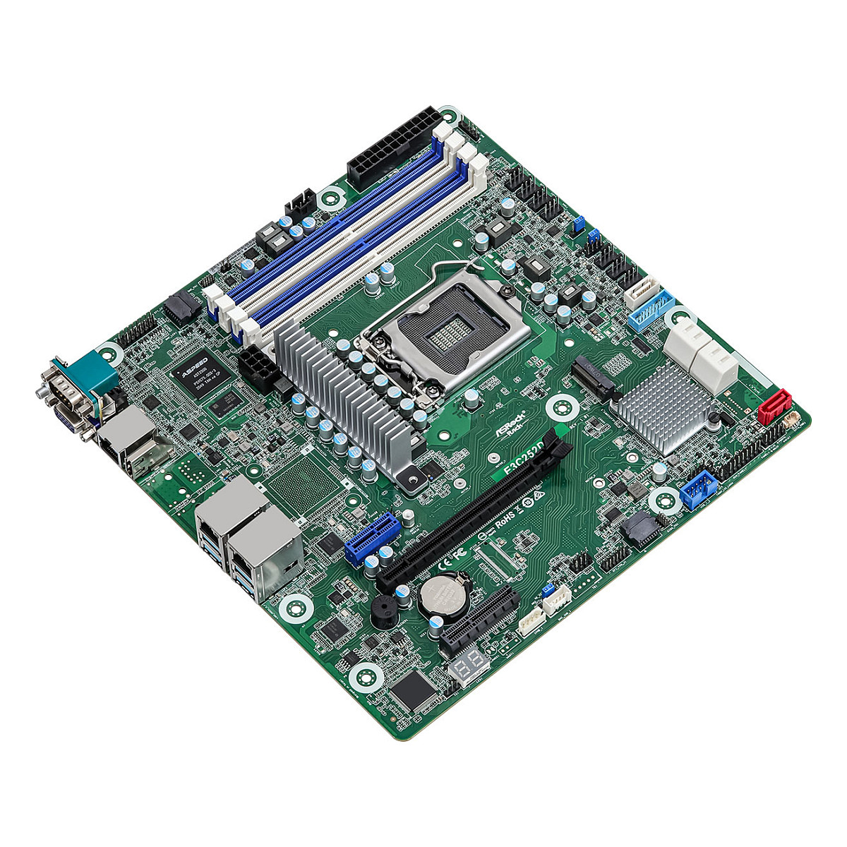 ASRock Motherboard E3C252D4U micro-ATX Socket 1200 Single
