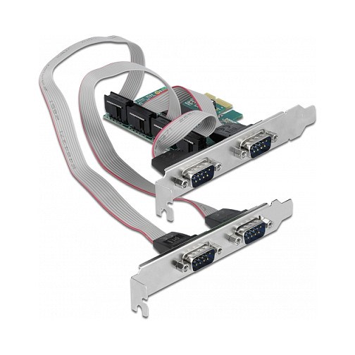 PCI Express x1 Card zu 4 x Seriell RS-232